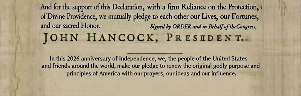 John Hancock Declaration Pledge